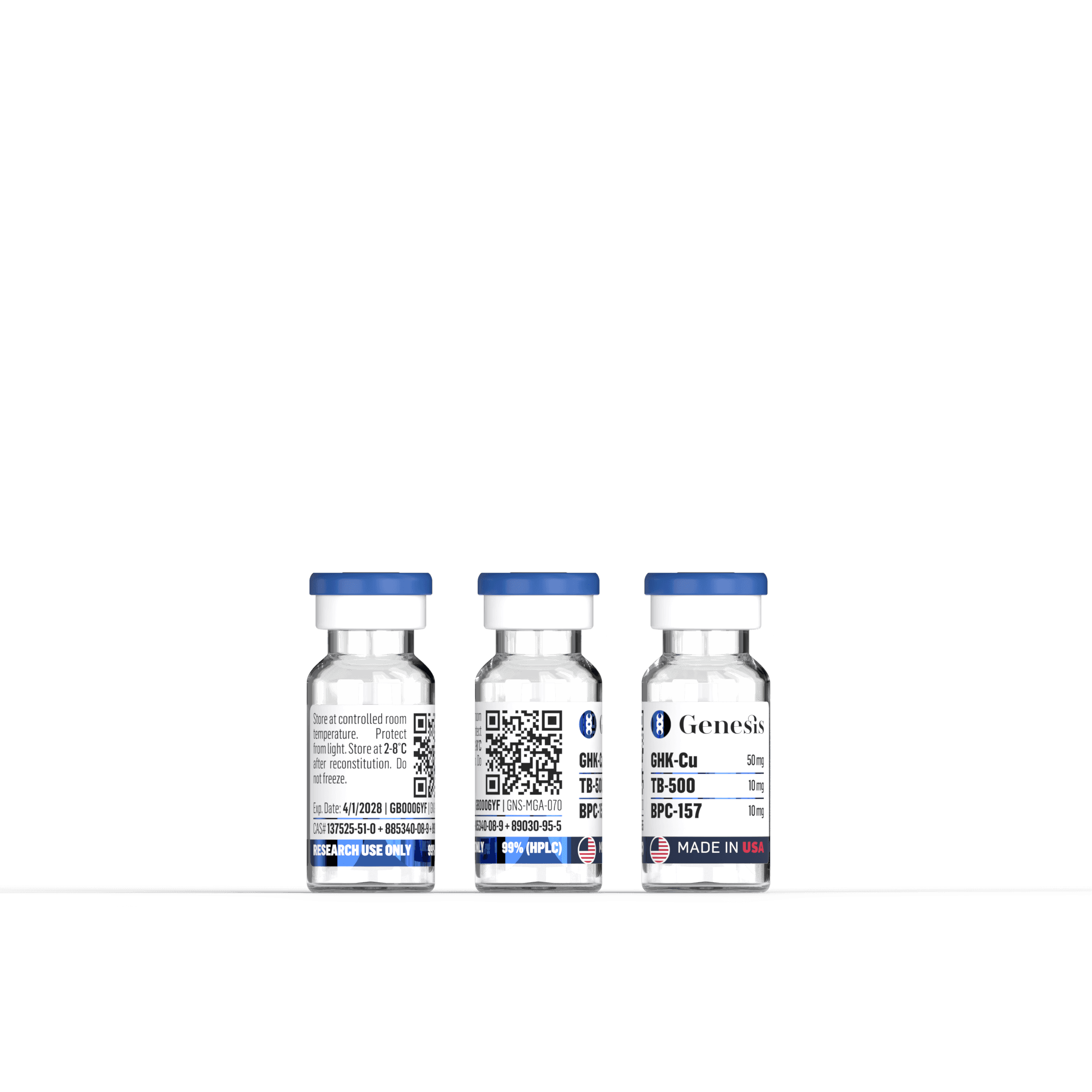 BPC-157 + Thymosin Beta-4 + GHK-Cu